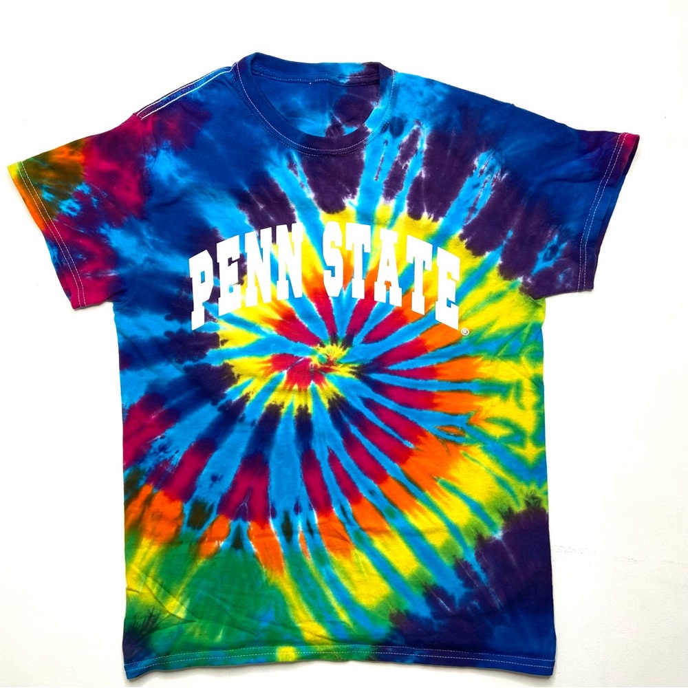 PENN STATE Rainbow Tie Dye Tee Shirt